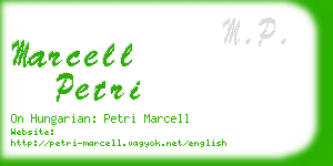 marcell petri business card